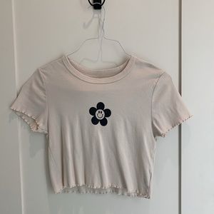 PacSun crop top with flower detail